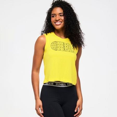 Zumba Haus Crew Neck Crop Tank