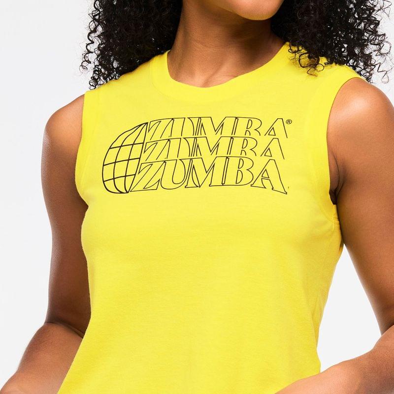 Zumba Haus Crew Neck Crop Tank