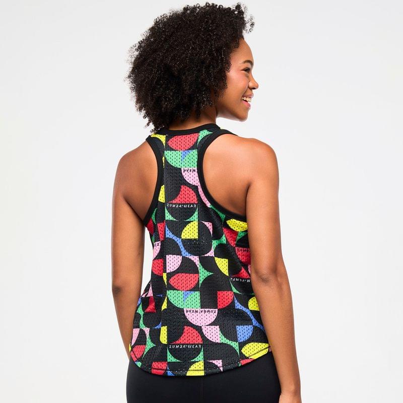 Zumba Haus Basketball Tank With Curved Hem