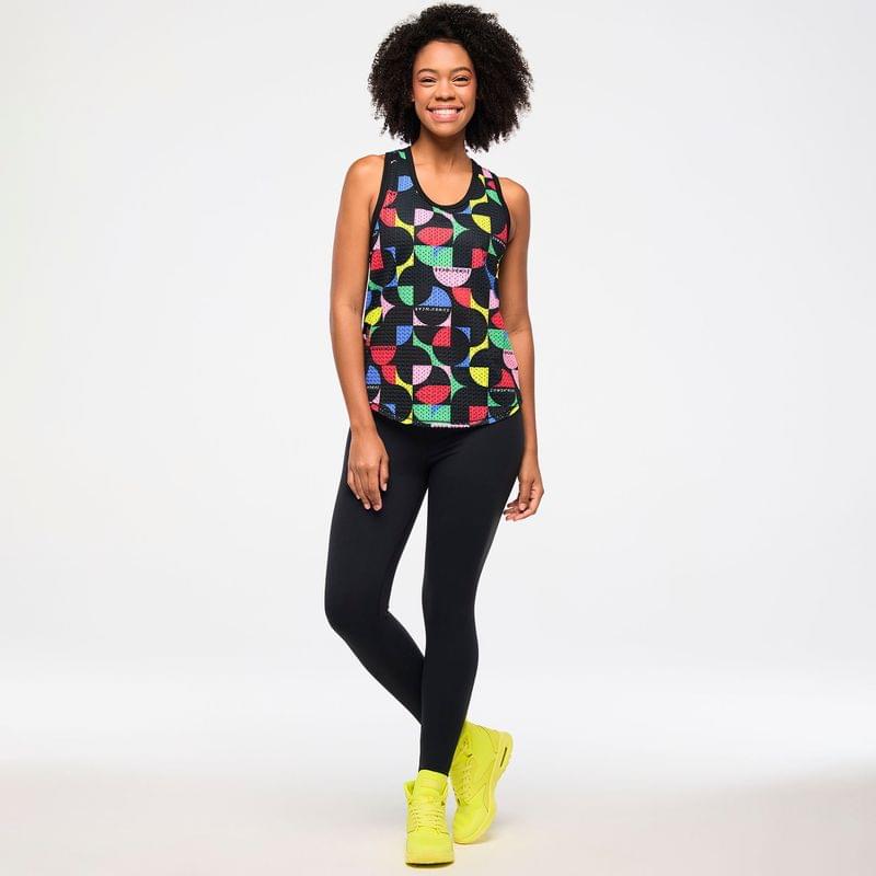 Zumba Haus Basketball Tank With Curved Hem