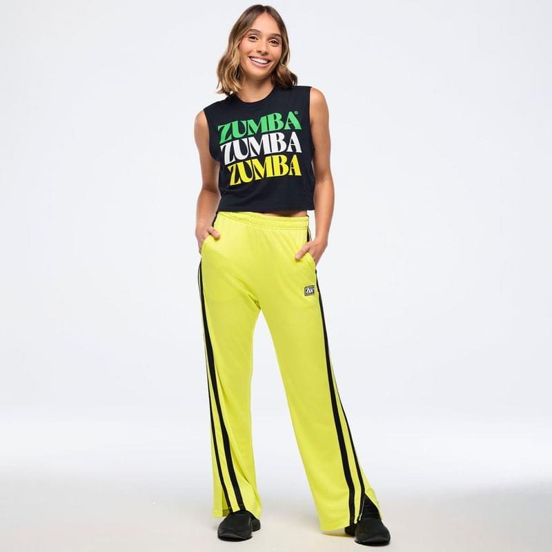 Zumba Haus Crew Neck Muscle Crop Tank
