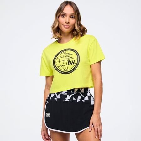 Zumba Haus Crew Neck Crop Top
