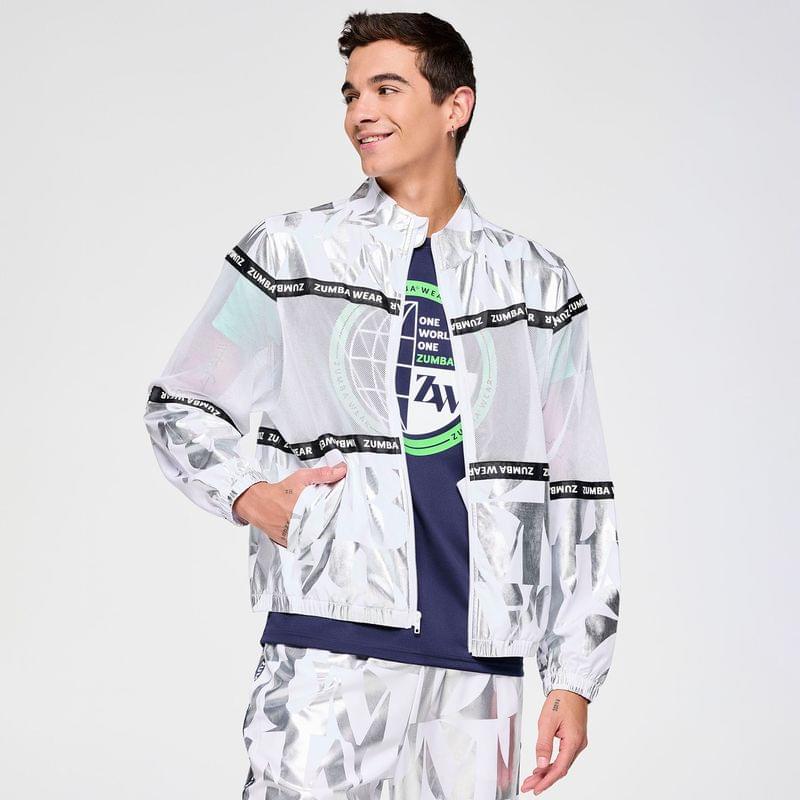 Zumba Out Loud Woven Jacket With Mesh Inserts
