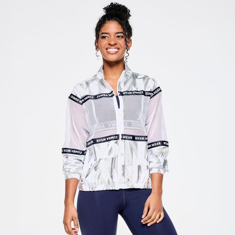 Zumba Out Loud Woven Jacket With Mesh Inserts