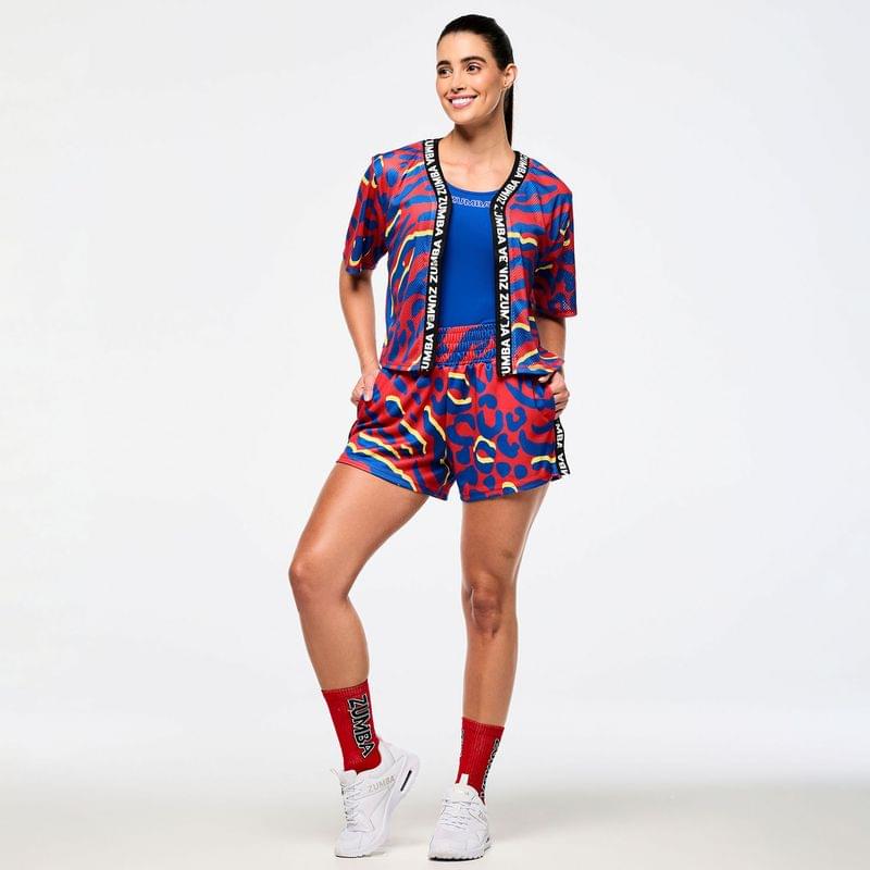 Victory Cropped Mesh Baseball Top