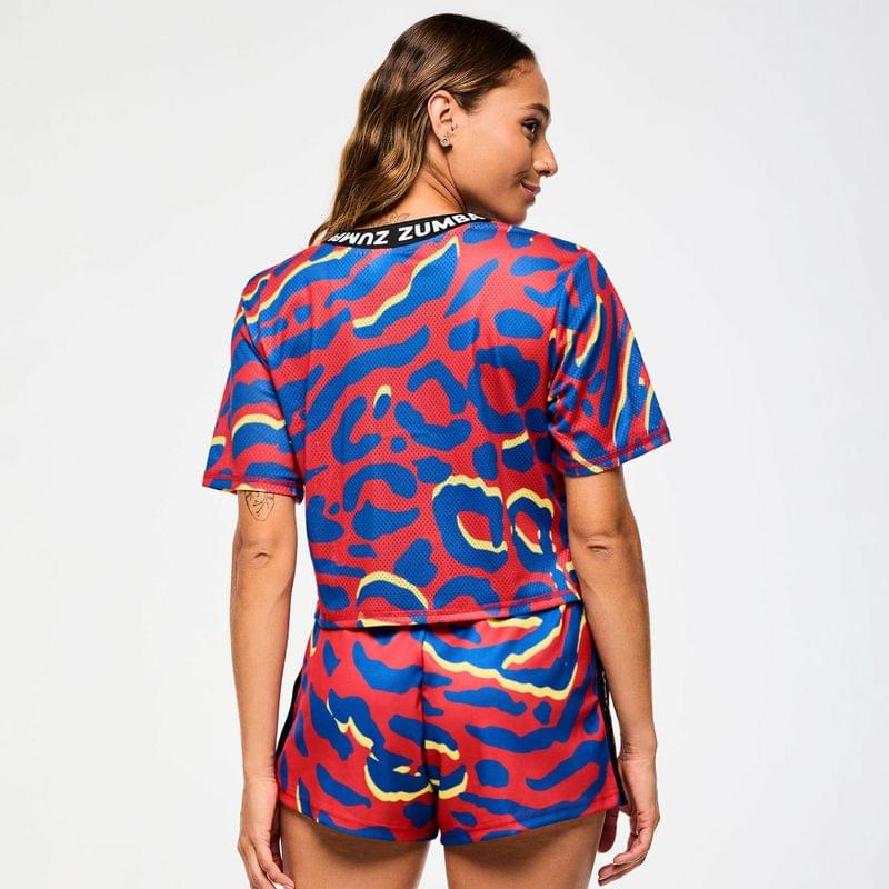 Victory Cropped Mesh Baseball Top
