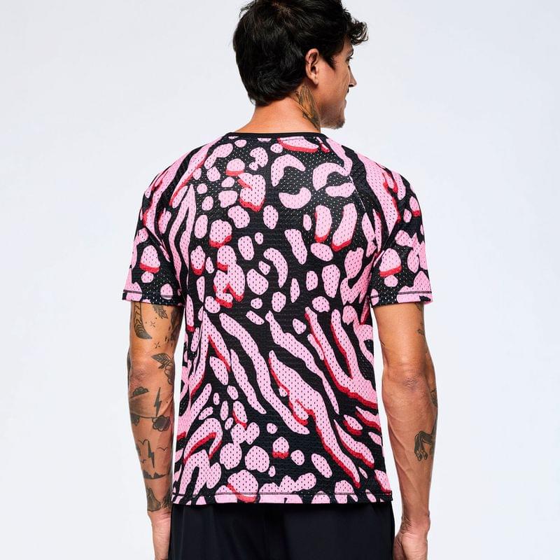 Victory Mesh Crew Neck Raglan Sleeve Top