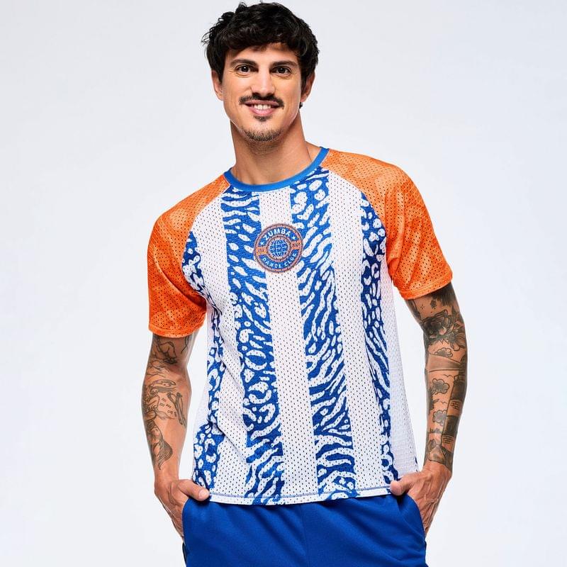 Victory Mesh Crew Neck Raglan Sleeve Top