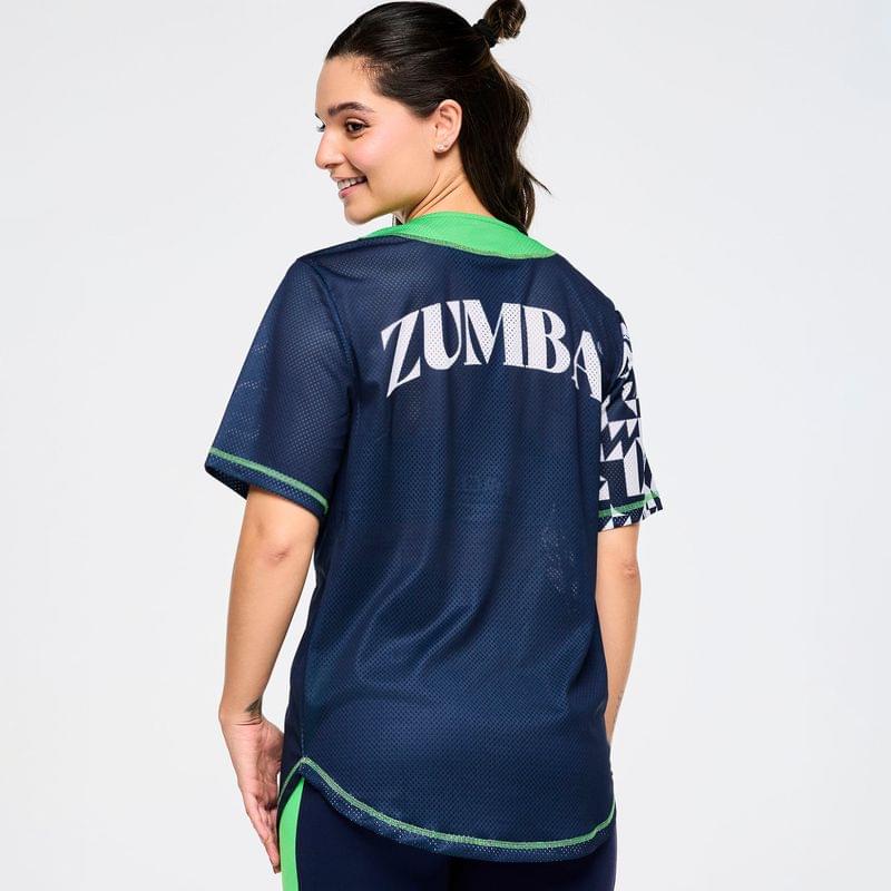 Zumba Out Loud Baseball Button Up Jersey