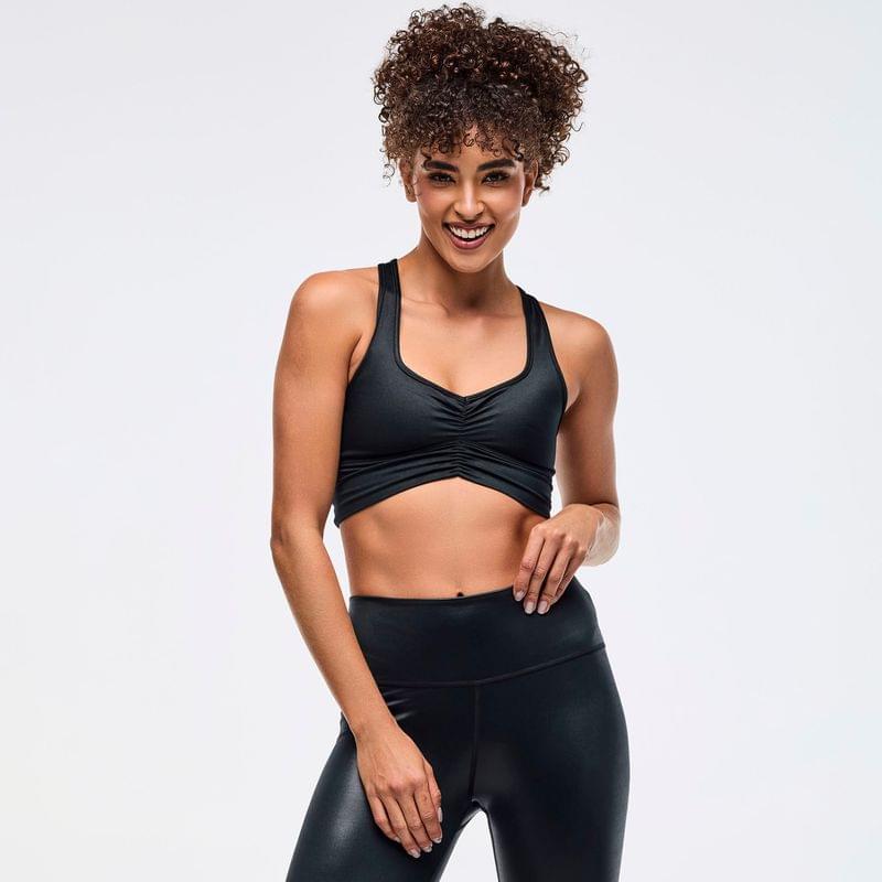 Zumba Libre Shiny Longline Ruched Bra