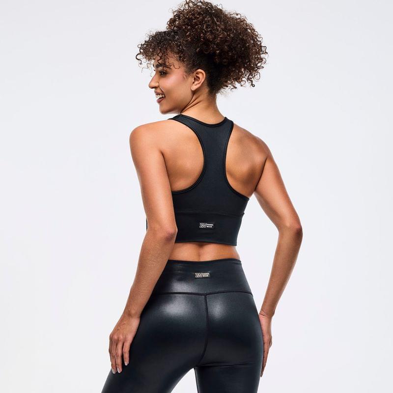 Zumba Libre Shiny Longline Ruched Bra