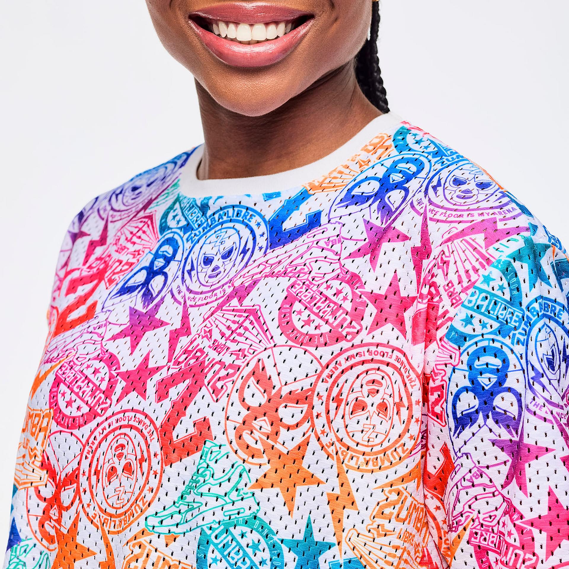 みぽ Inspire Your Workout with the Zumba Boxy Mesh Top