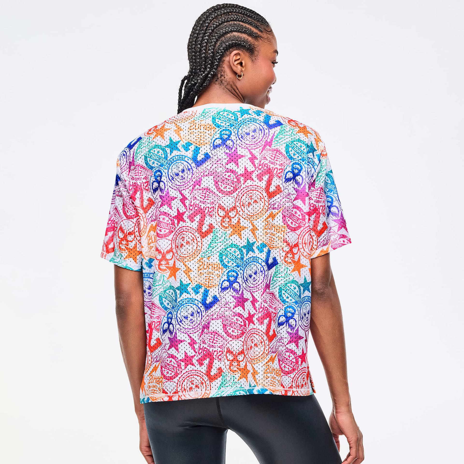 Inspire Your Workout with the Zumba Boxy Mesh Top