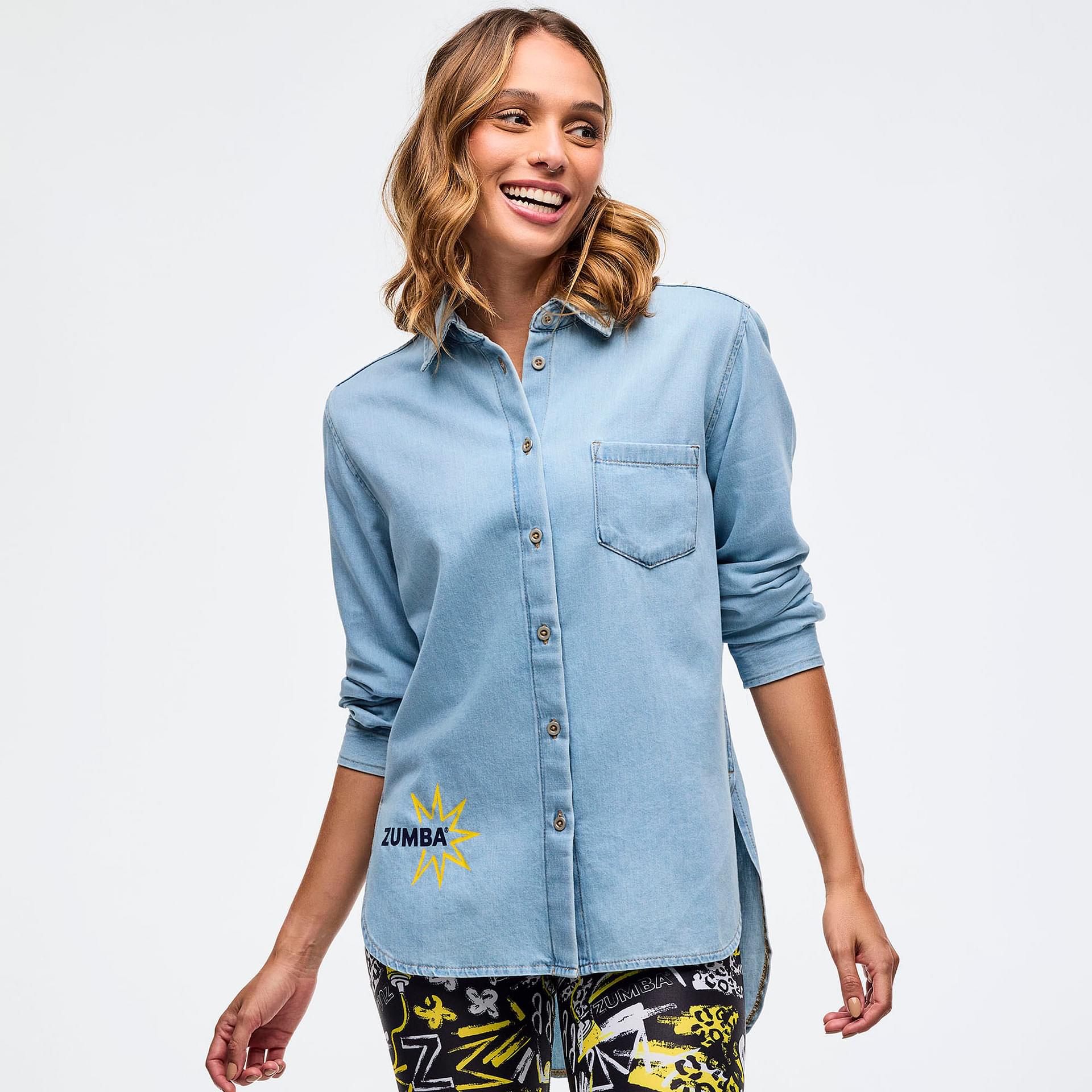 ZUMBA スワロフスキー ジージャン ZUMBA スワロフスキー ジージャン ZUMBA Peace Denim Jacket
