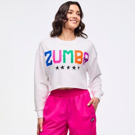 Zumba Libre Long Sleeve Boxy Crop Top