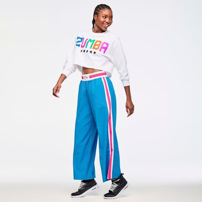 Zumba Libre Long Sleeve Boxy Crop Top