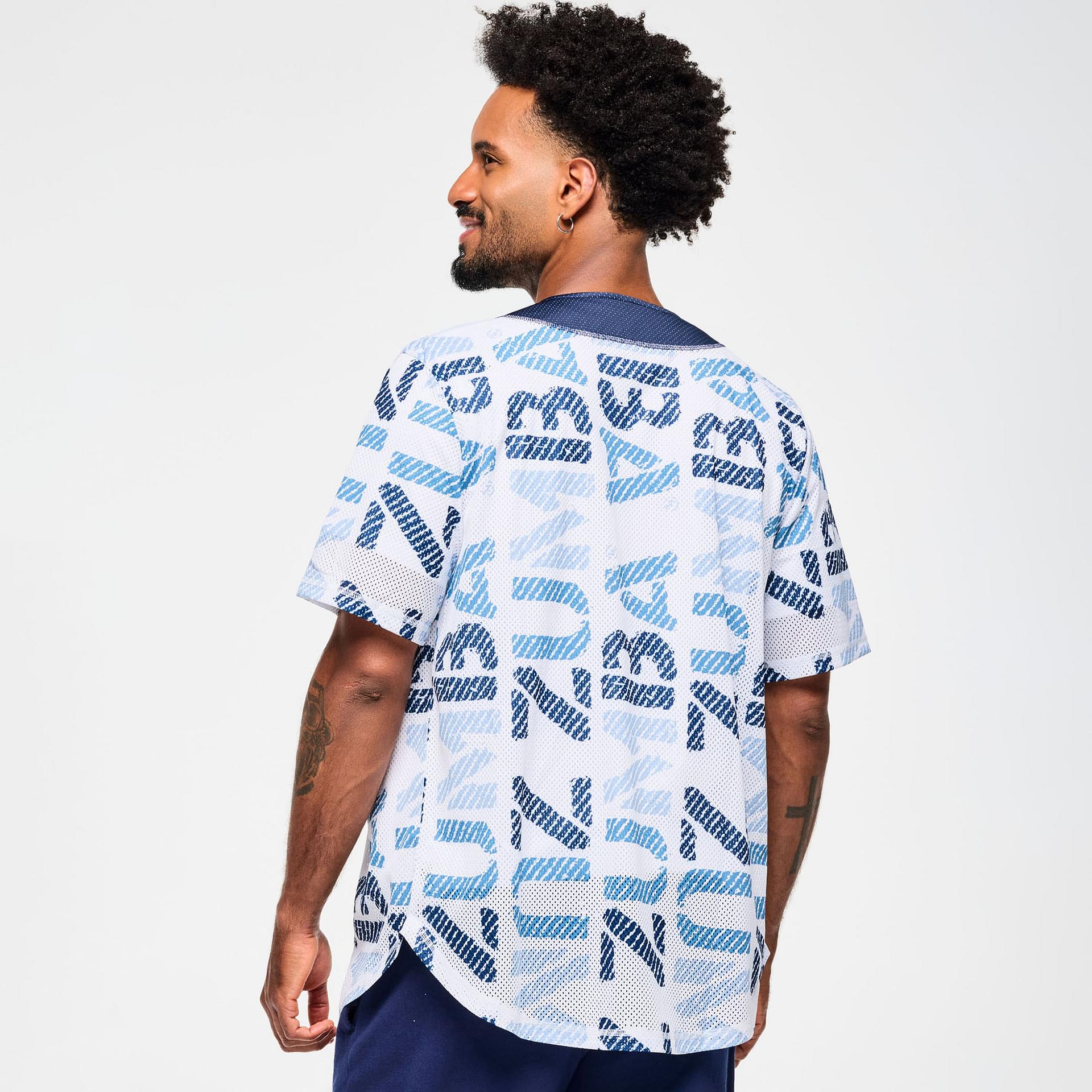 新作ズンバ ユニセックス Blue Jean Baseball Button-Up Jersey Inspire Your Game with Our Unisex Baseball Button-Up Jersey