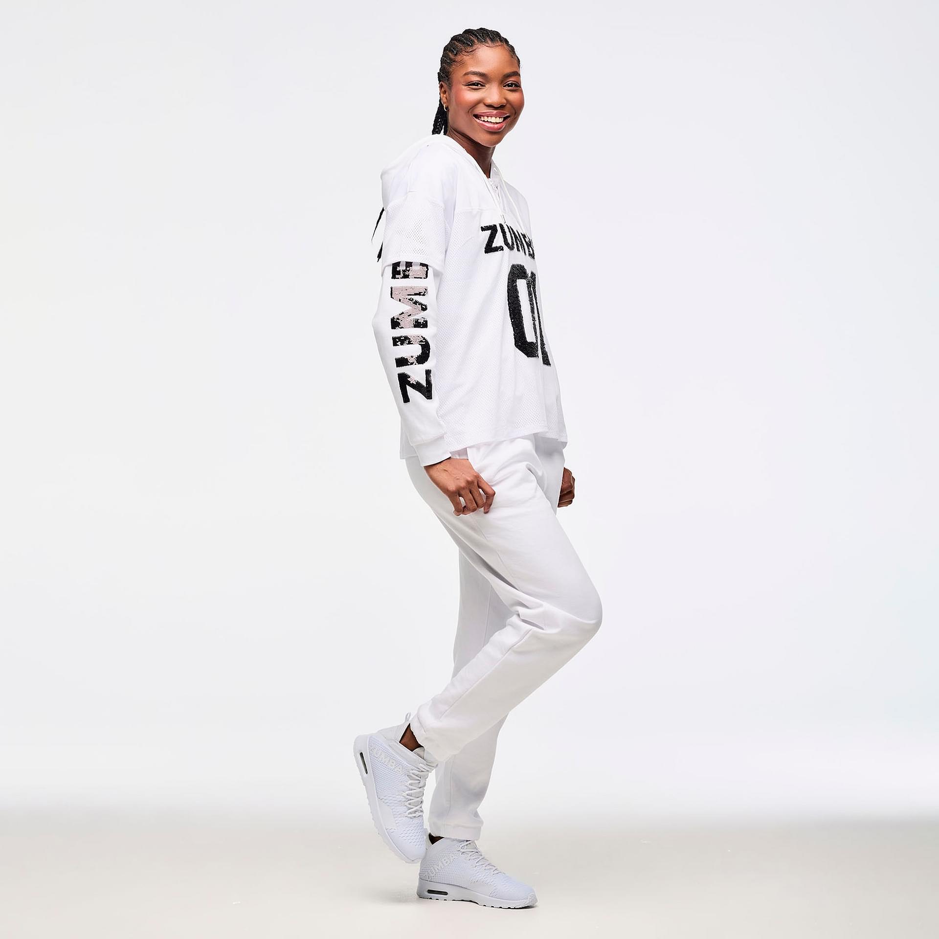 Zumba Sparkle High Waisted Joggers 白S 新品 Inspire Your Movement with High Waisted Joggers - Comfort