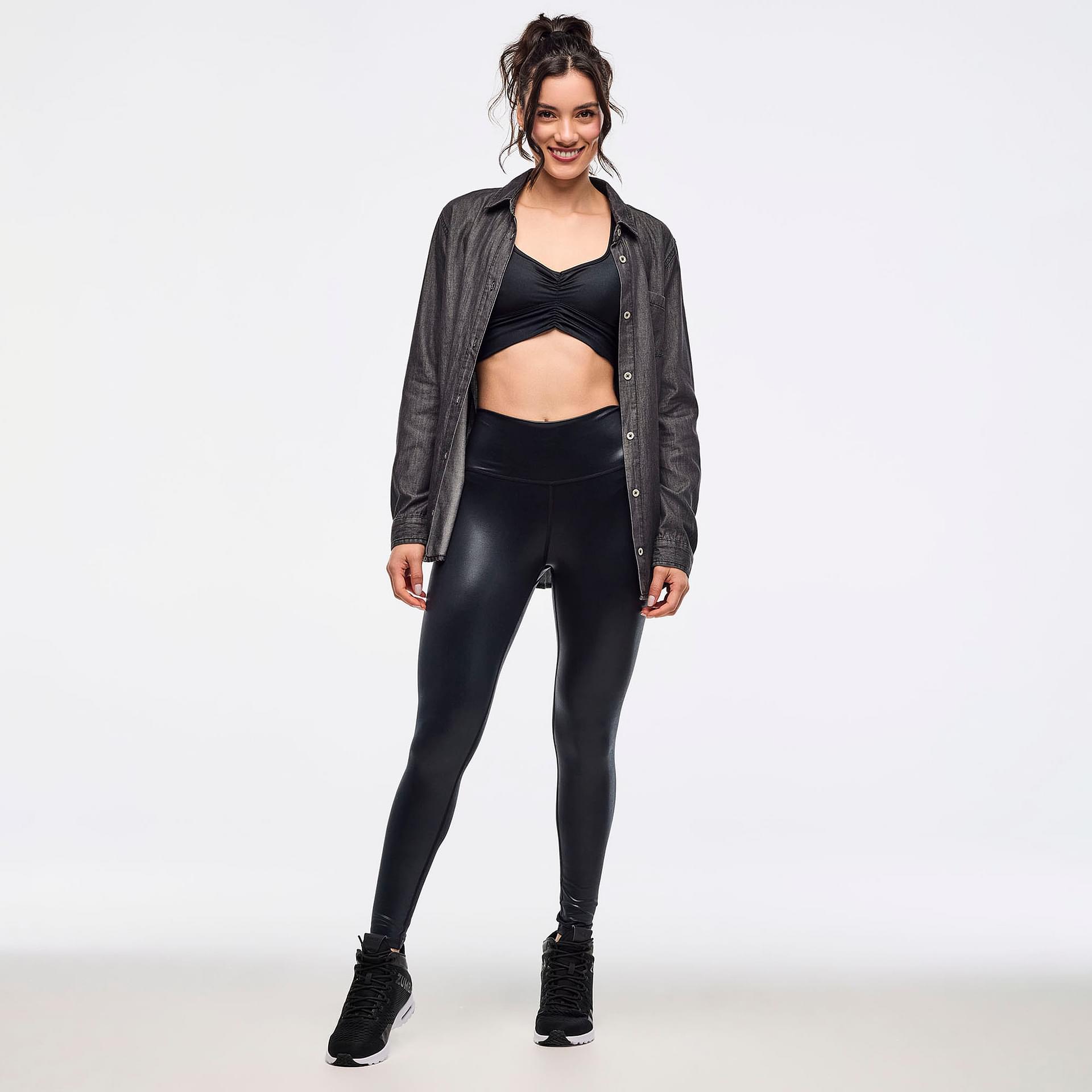 Inspire Your Style with the Zumba Sparkle Button Down - Long