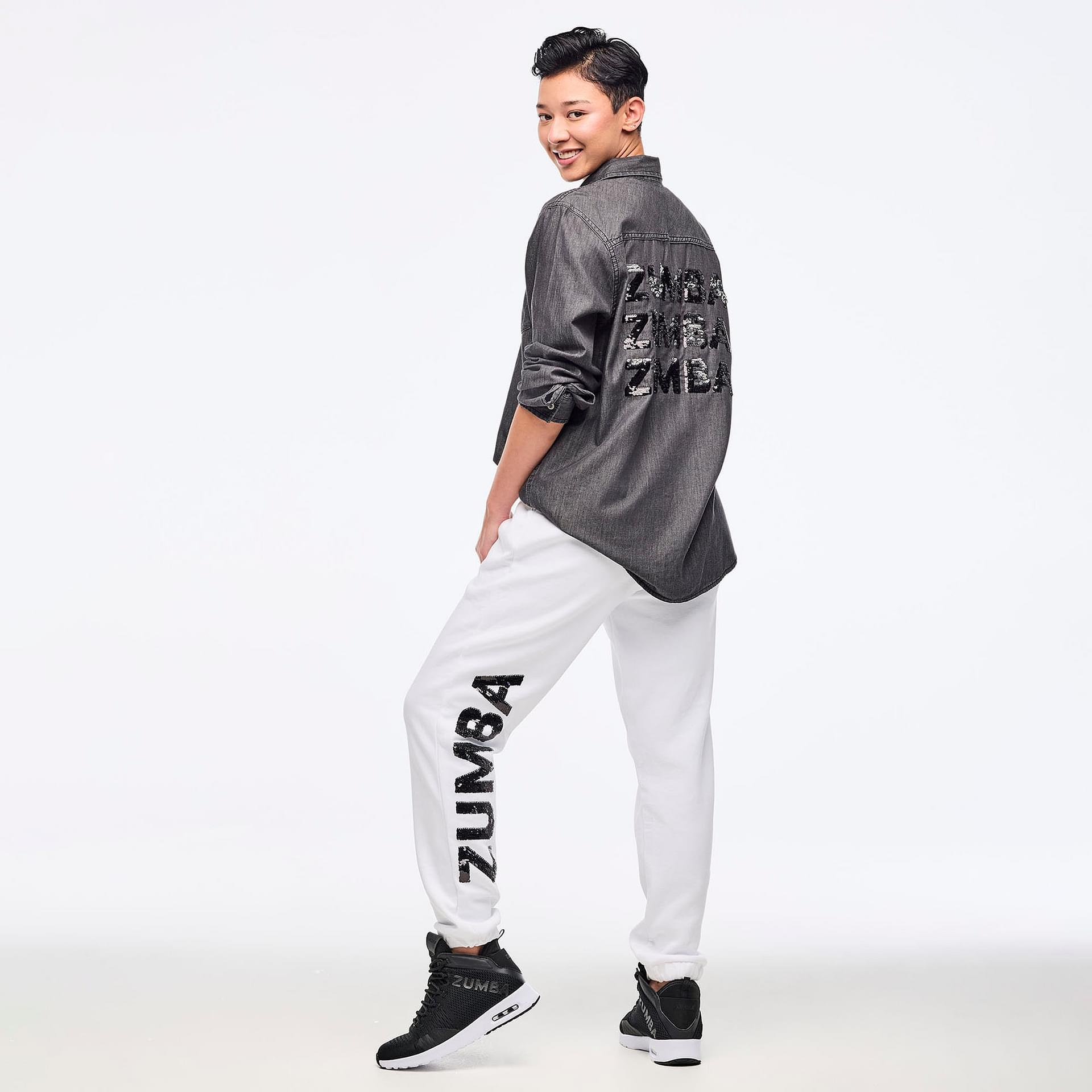 Inspire Your Style with the Zumba Sparkle Button Down - Long