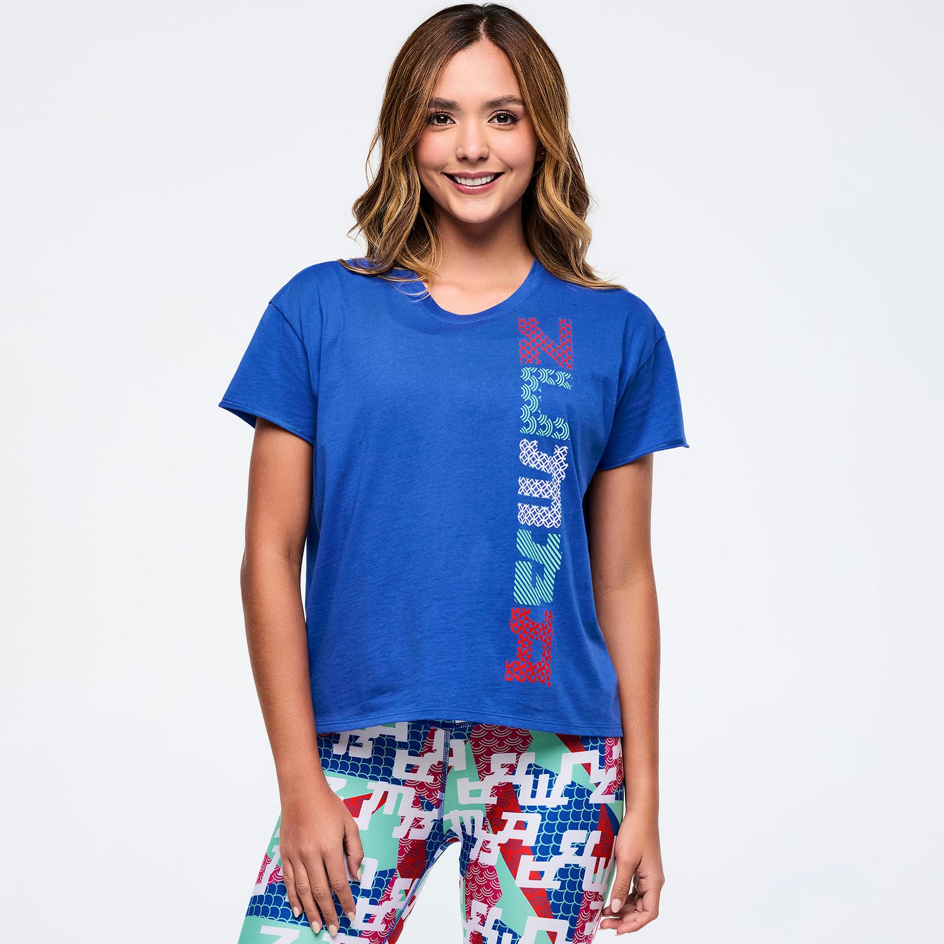 Eastern Flavor High Low Crew Neck Top