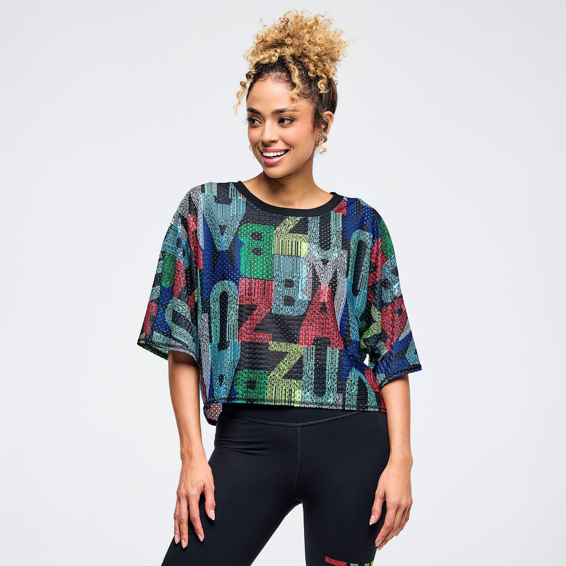 Latin Movement Boxy Dolman Crop Top