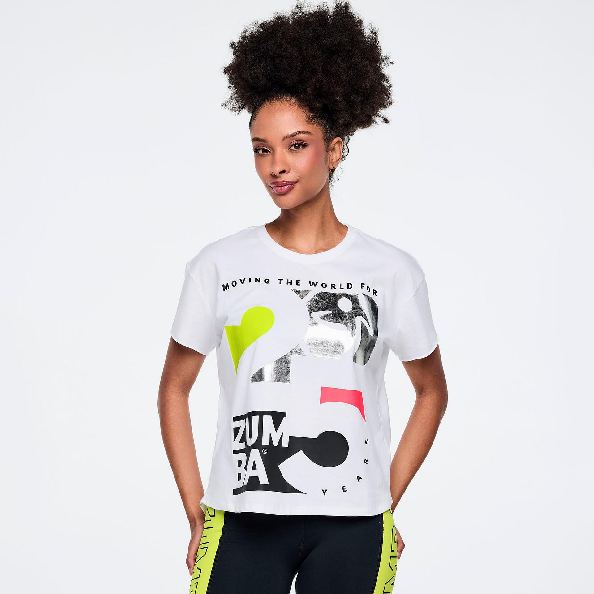 Zumba 25 High Low Crew Neck Top