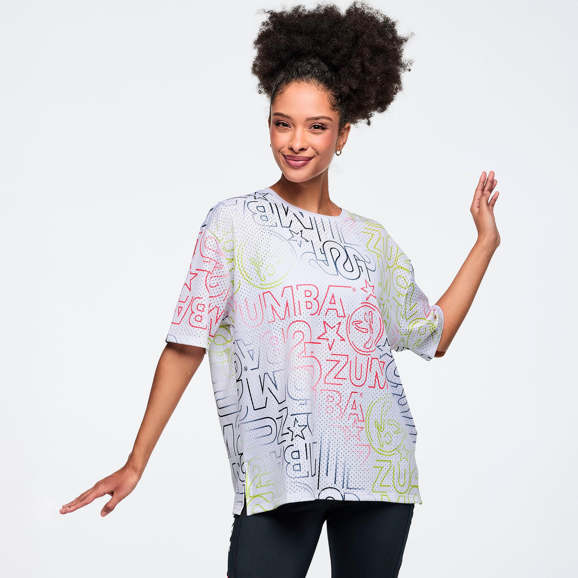 Zumba 25 Boxy Mesh Top