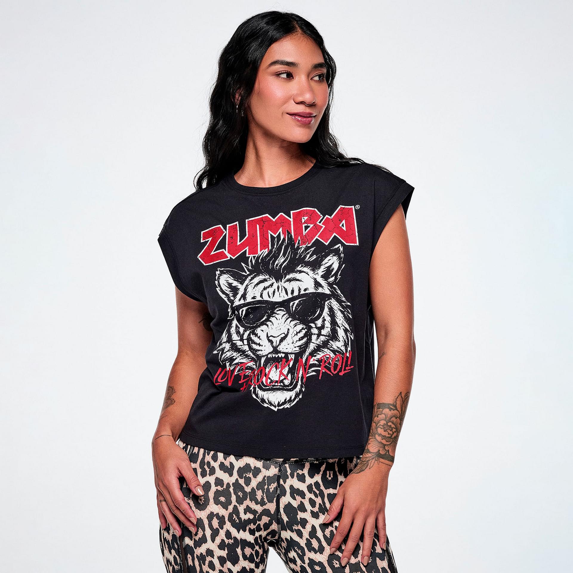 Rock 'n' Roll Extended Shoulder Loose Tank
