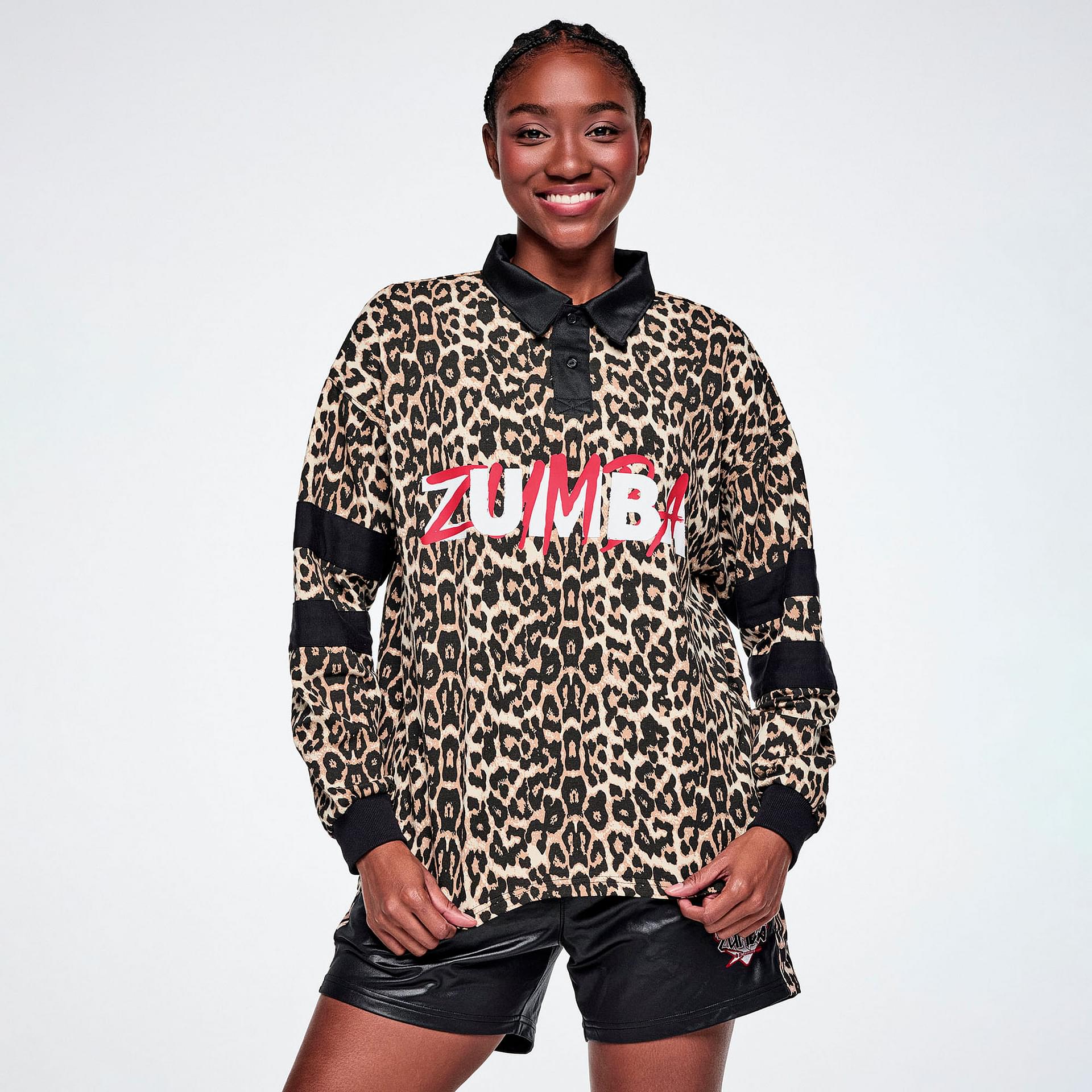 Rock 'n' Roll Short Sleeve Crop Pullover Hoodie