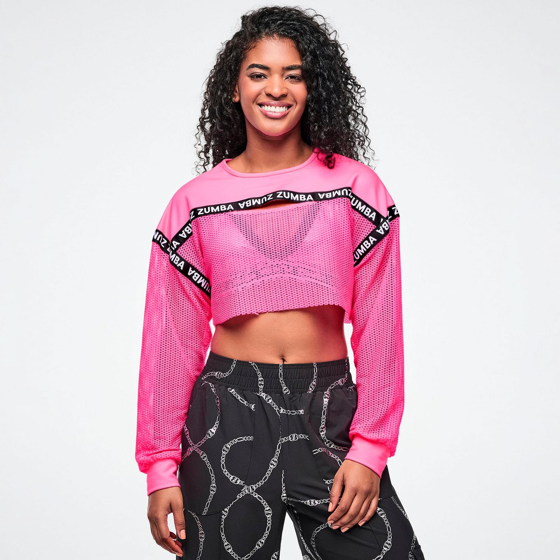Dale-Z Long Sleeve Crew Neck Crop Top