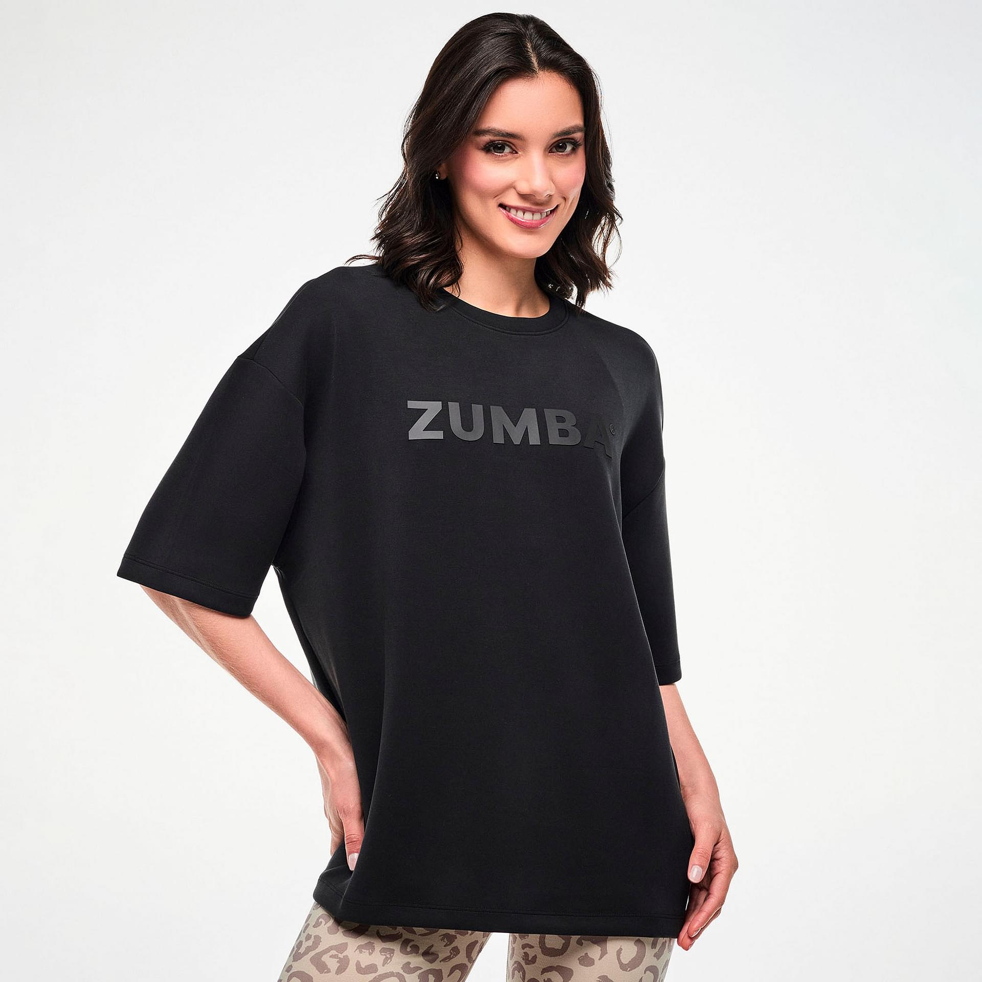 Zumba Modal Drop Shoulder Oversized Top