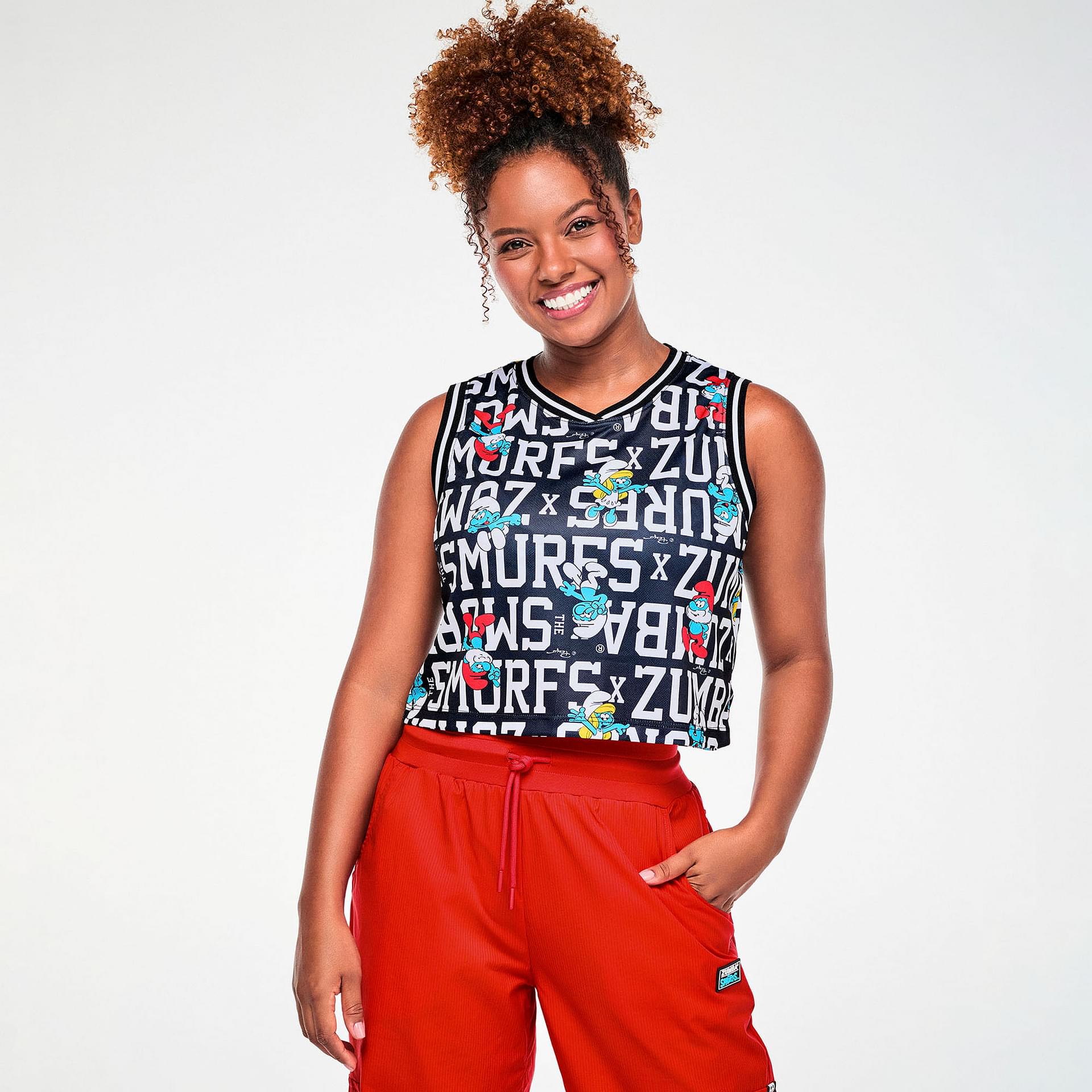 Zumba X The Smurfs Crop Loose Tank