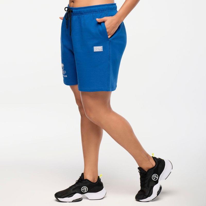 Zumba X Peanuts Men's Knit Short - Blue