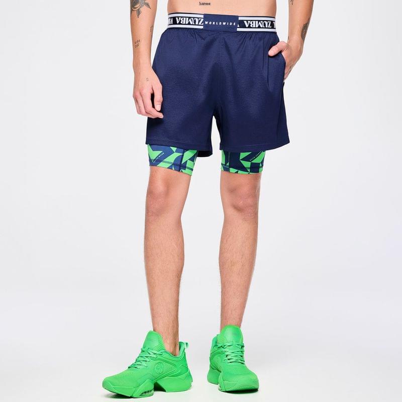 Zumba Out Loud Men's Shorts With Inner Liner