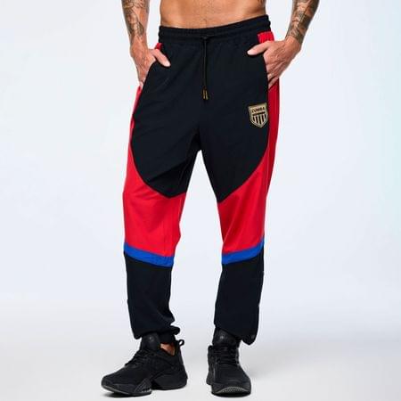 Men's Woven Track Pants With Inserts And Side Snaps