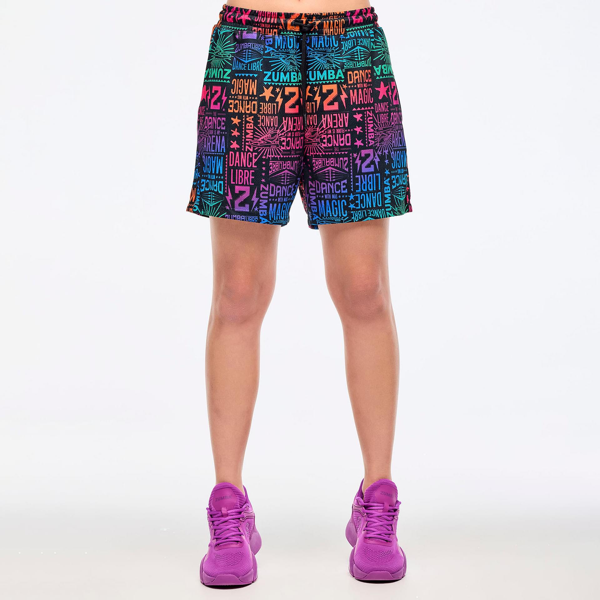 新作♪ユニセックスズンバ Zumba Palm Party Shorts-Bold Black Zumba Palm Party Shorts - Bold Black Z2B000040 | eBay