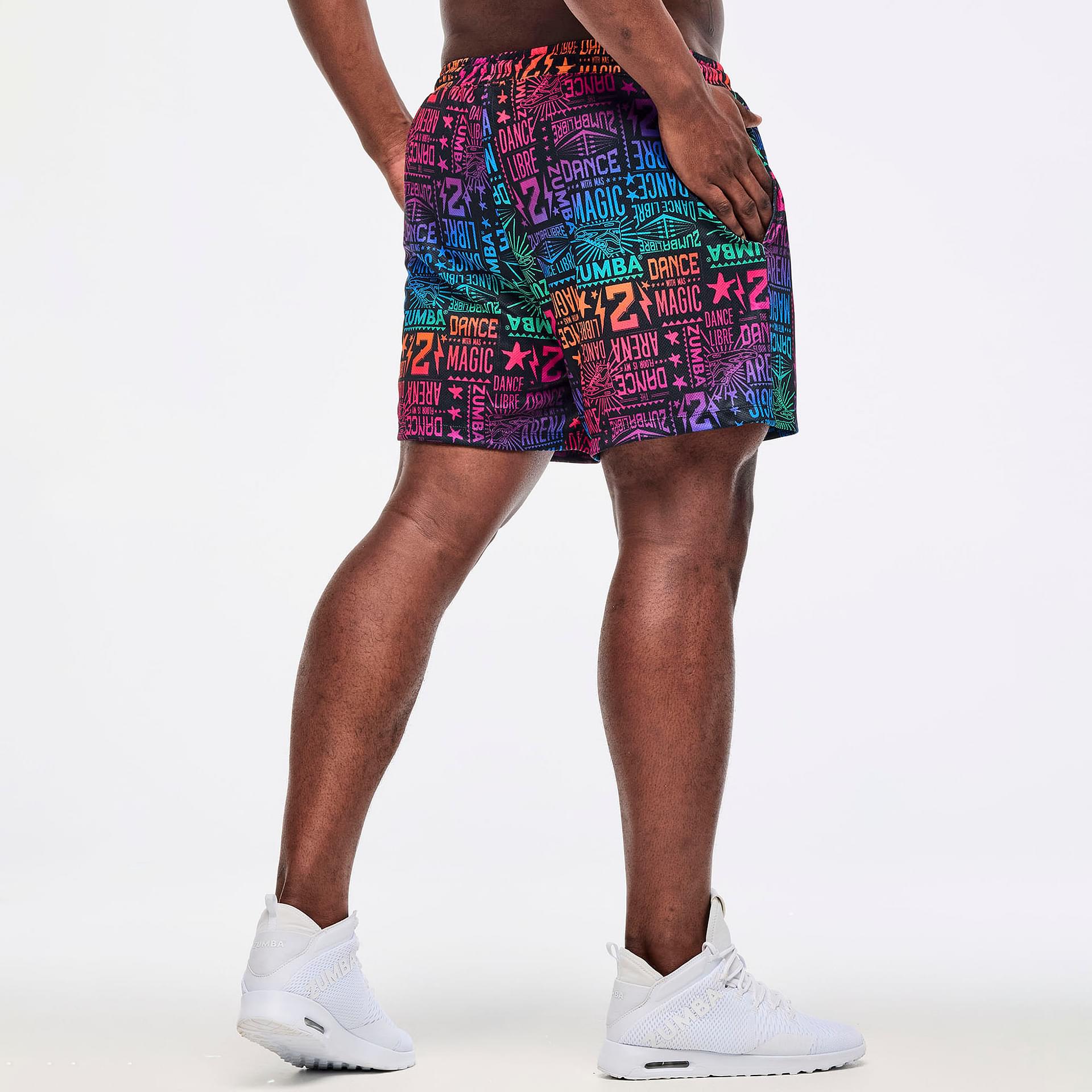 Inspire Your Moves with Zumba Men's Mesh Shorts