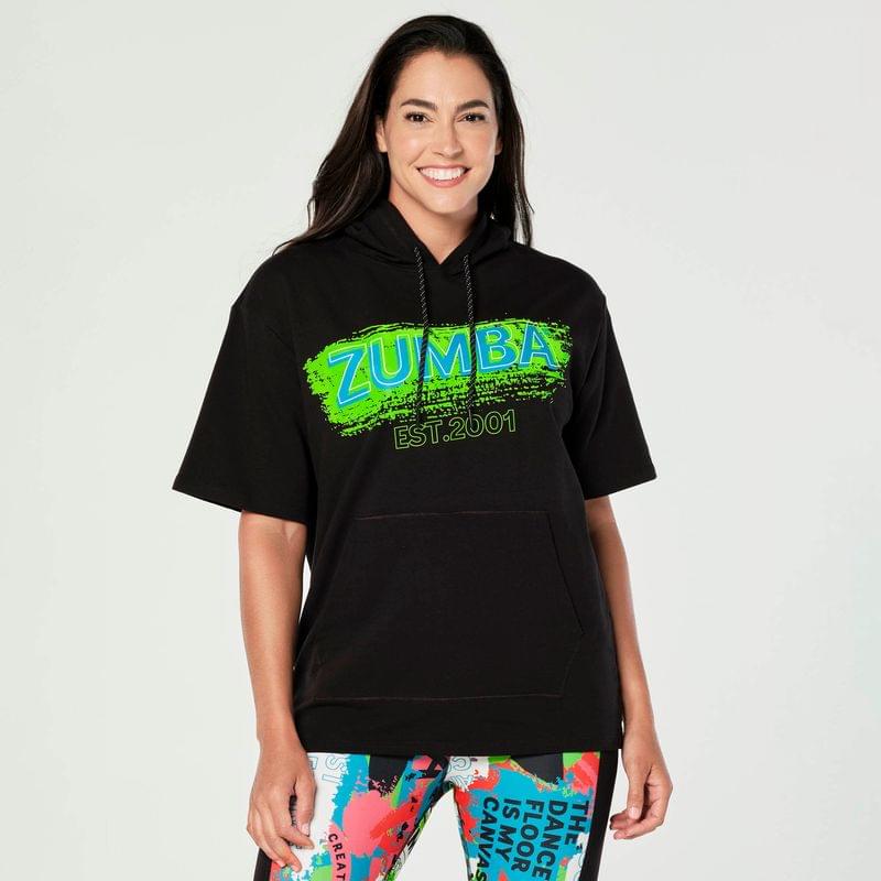 Zumba Since 2001 Short Sleeve Hoodie