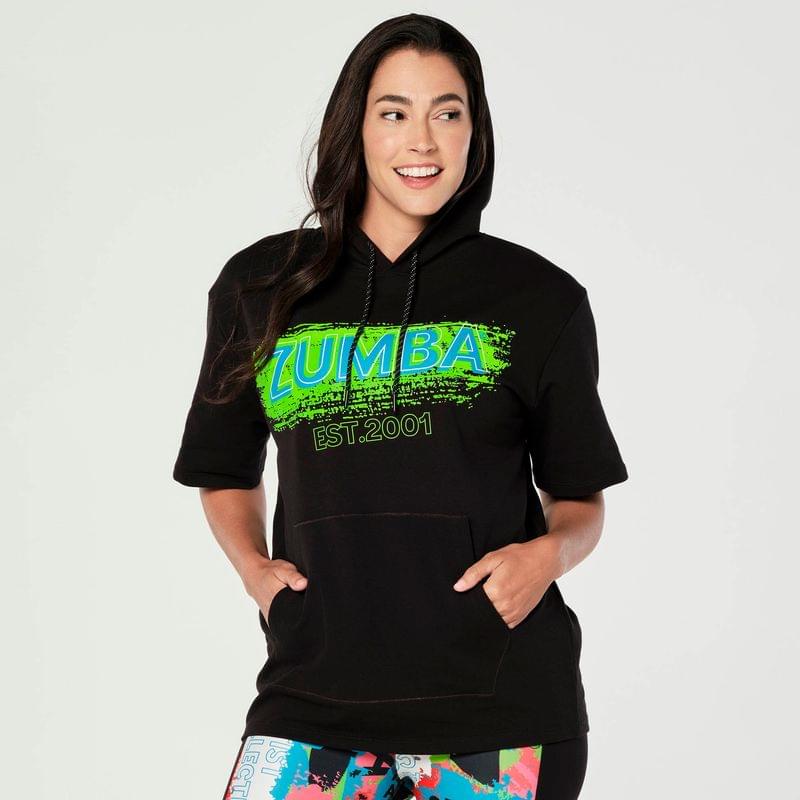 Zumba Since 2001 Short Sleeve Hoodie