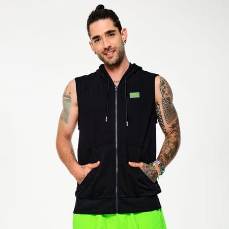 Zumba Glow Sleeveless Zip-Up Hoodie