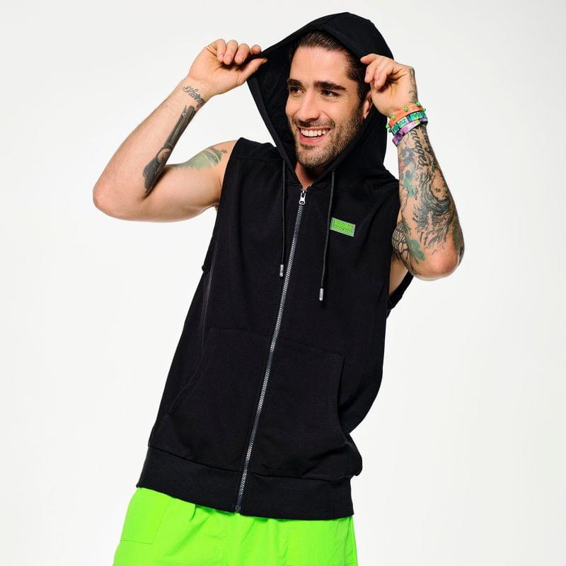 Zumba Glow Sleeveless Zip-Up Hoodie