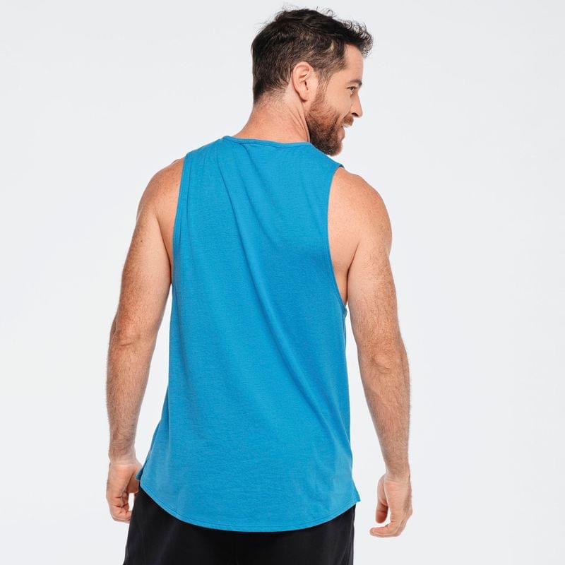 Funscape Round Hem Men's High Neck Tank