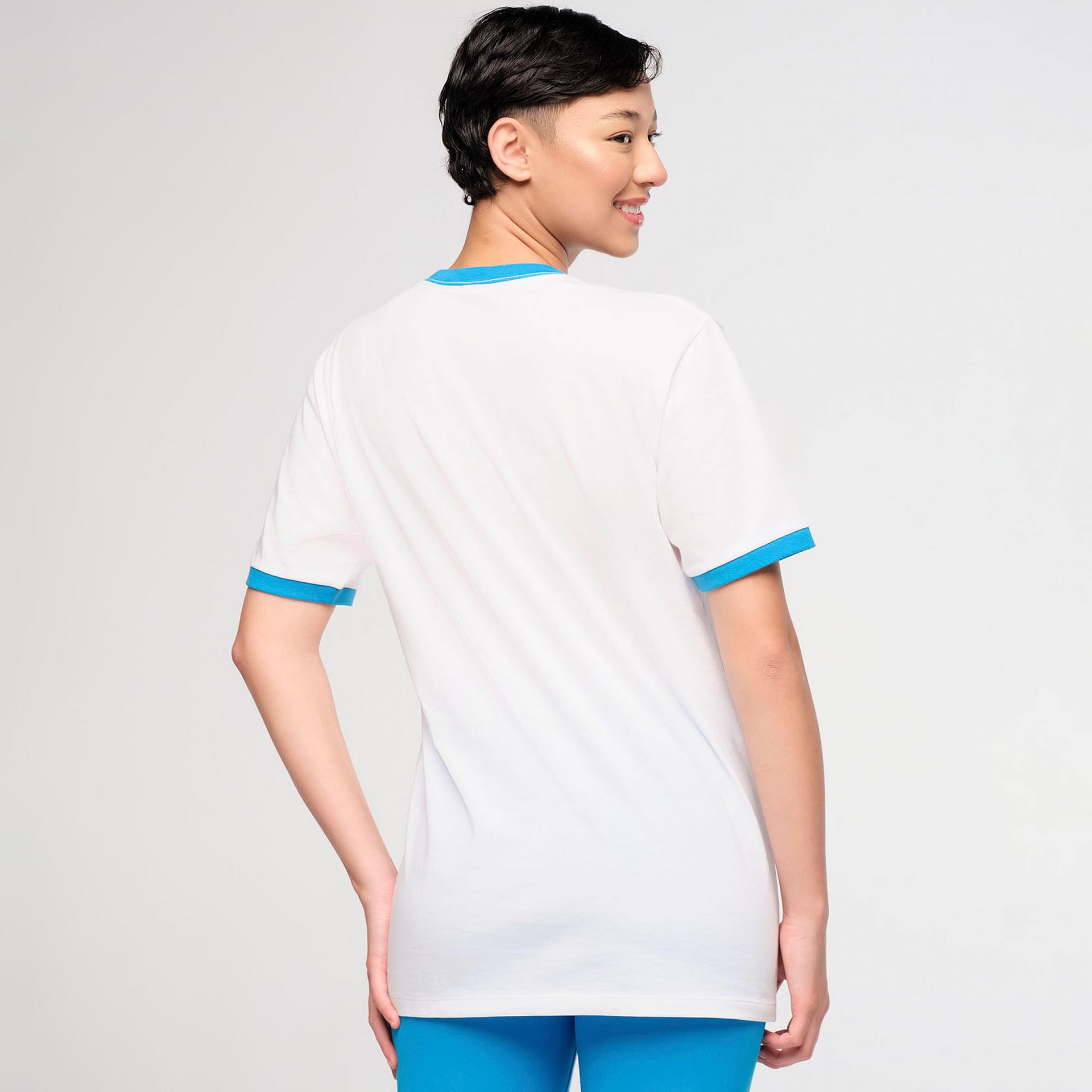新作♪ユニセックスZumba Explore Men's Ringer Tee- White Inspire Your Movement with Men's Ringer Tee - Bold Design