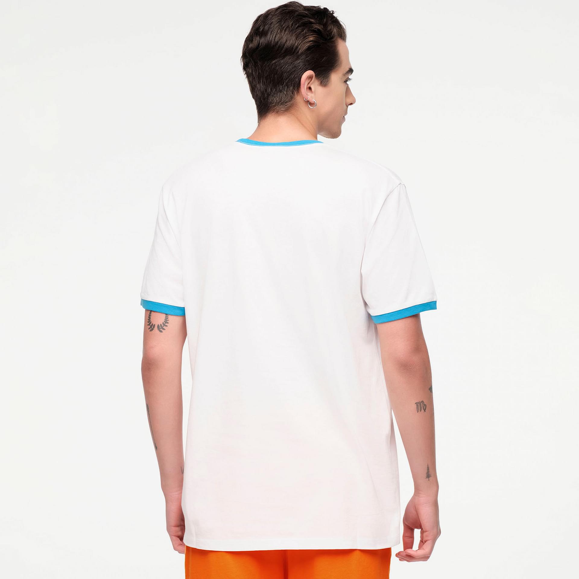 新作♪ユニセックスZumba Explore Men's Ringer Tee- White Inspire Your Movement with Men's Ringer Tee - Bold Design