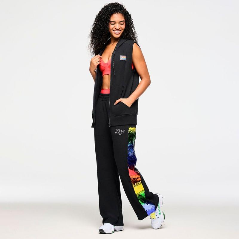 Zumba Men's Sleeveless Zip Up Hoodie