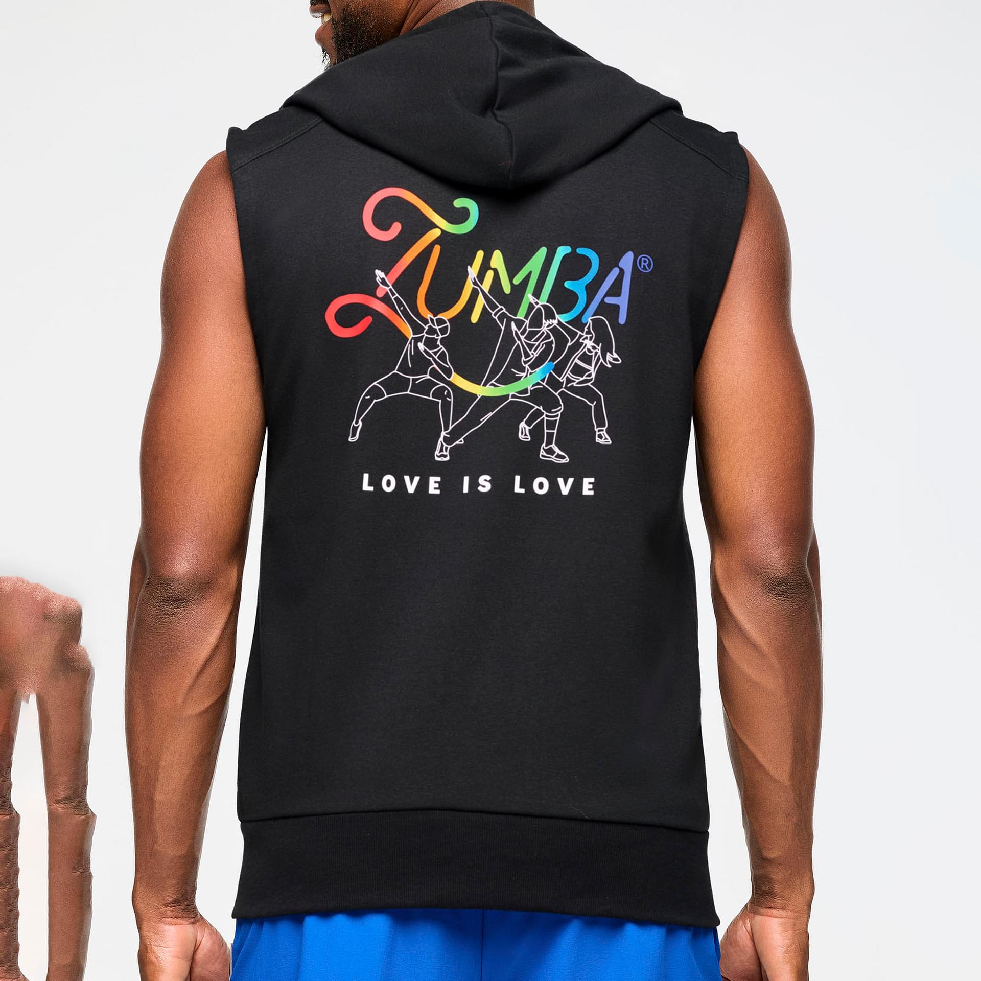 【即納 XS】Zumba Together Men's Hoodie ズンバメンズフーディ Inspire Your Workout with Zumba Men's Sleeveless Zip Up