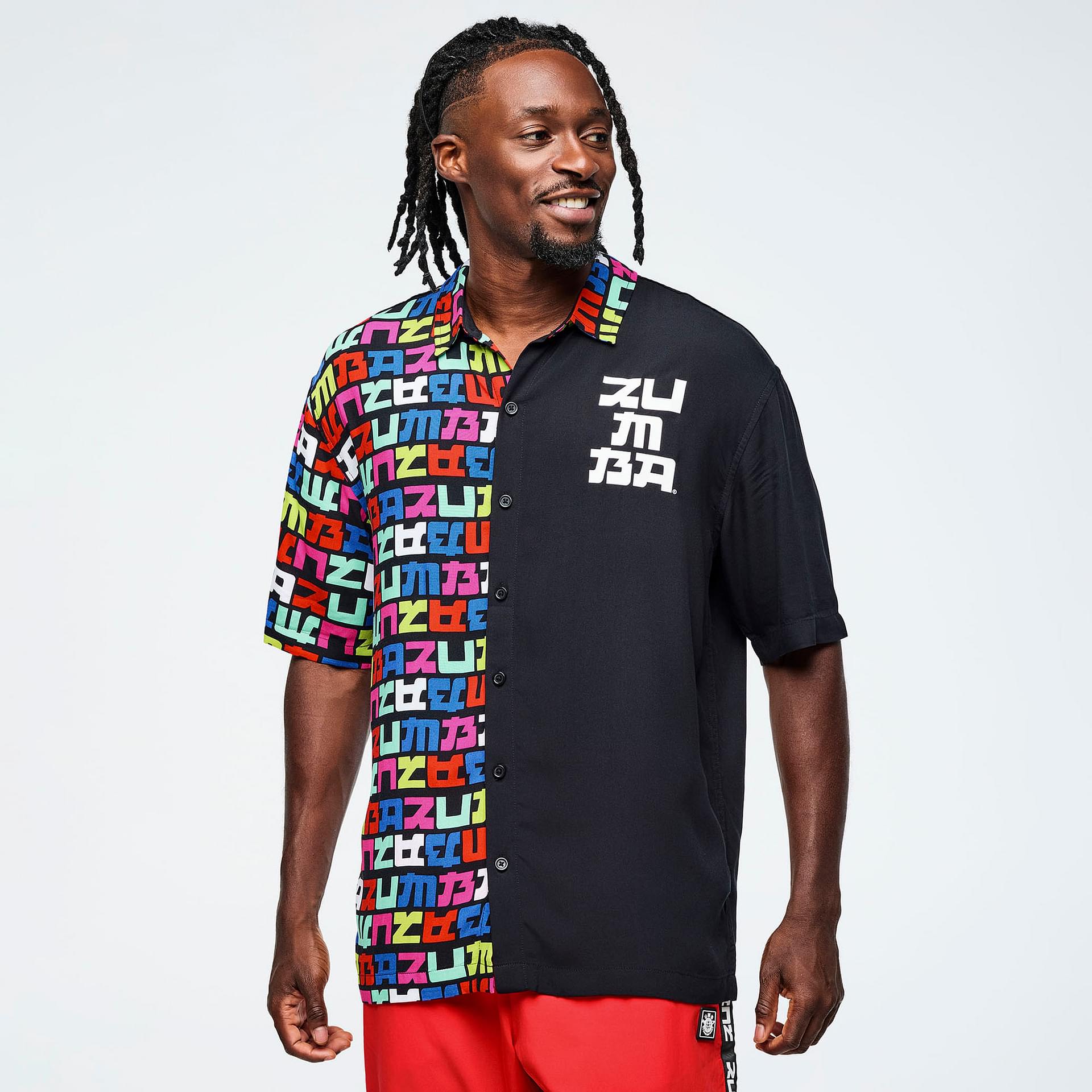 Eastern Flavor Men's Short Sleeve Button Up