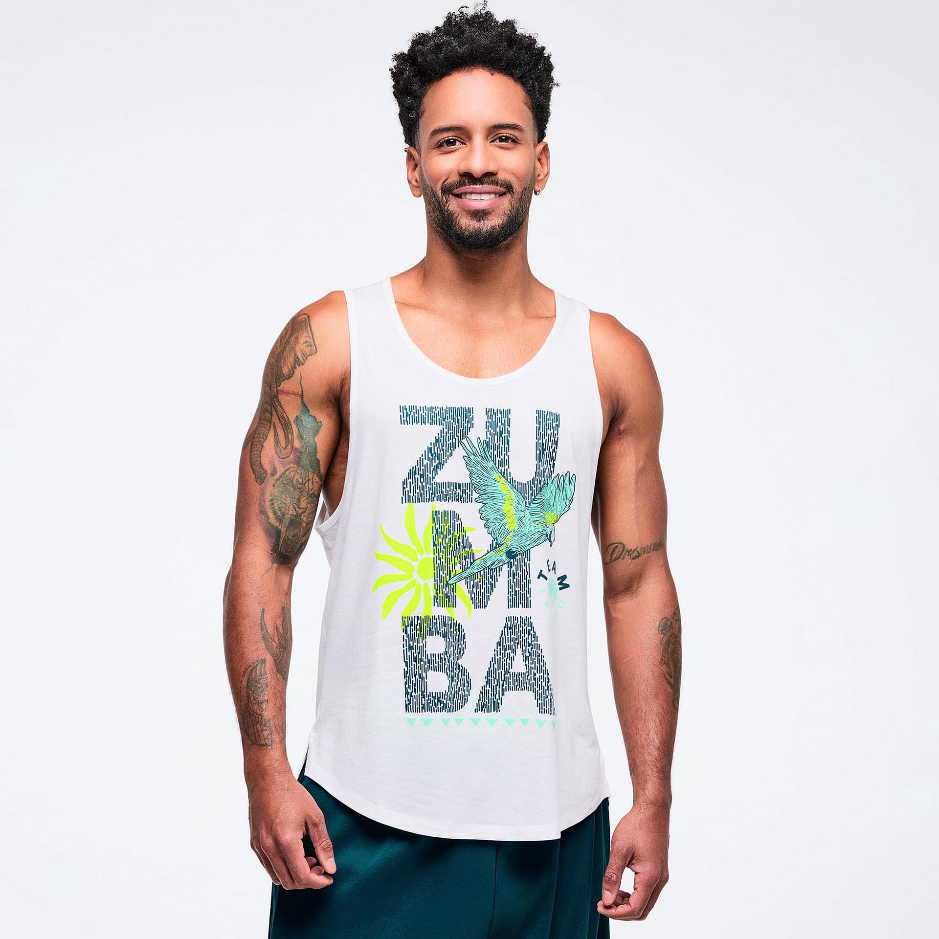 Latin Movement Men's Open Neck Tank