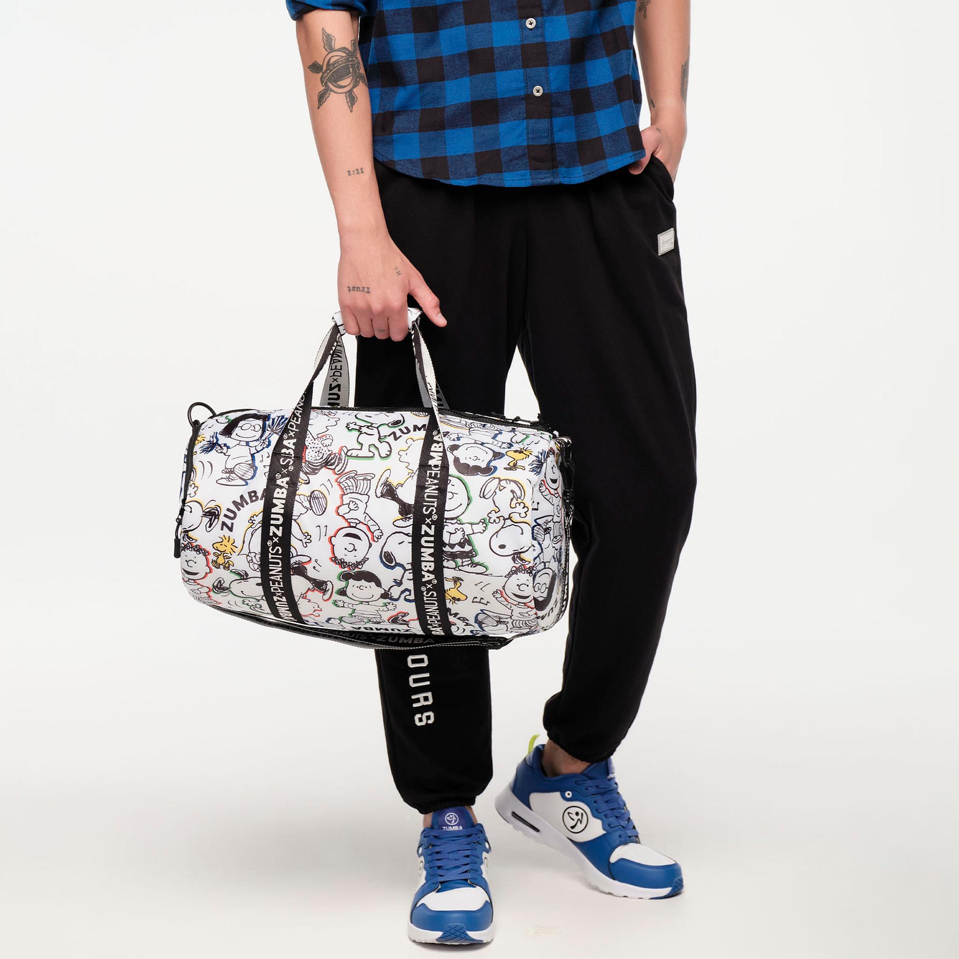 Inspire Your Journey with the Zumba Peanuts Duffle Bag - Stylish